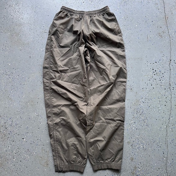 Nike Mens Track Pants Large Khaki Brown Vintage 90s Streetwear Casual - Picture 5 of 6